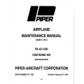 Piper Cheyenne 400 Maintenance Manual PA-42-1000 Part # 761-789
